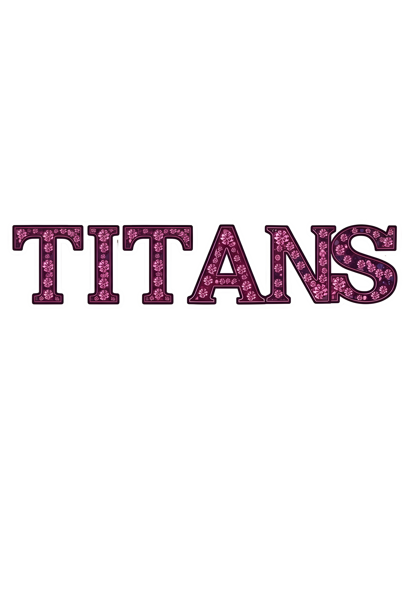 DTF Transfer • Tennessee Football • Pink Out Rhinestones (GO) + Helmet & Football