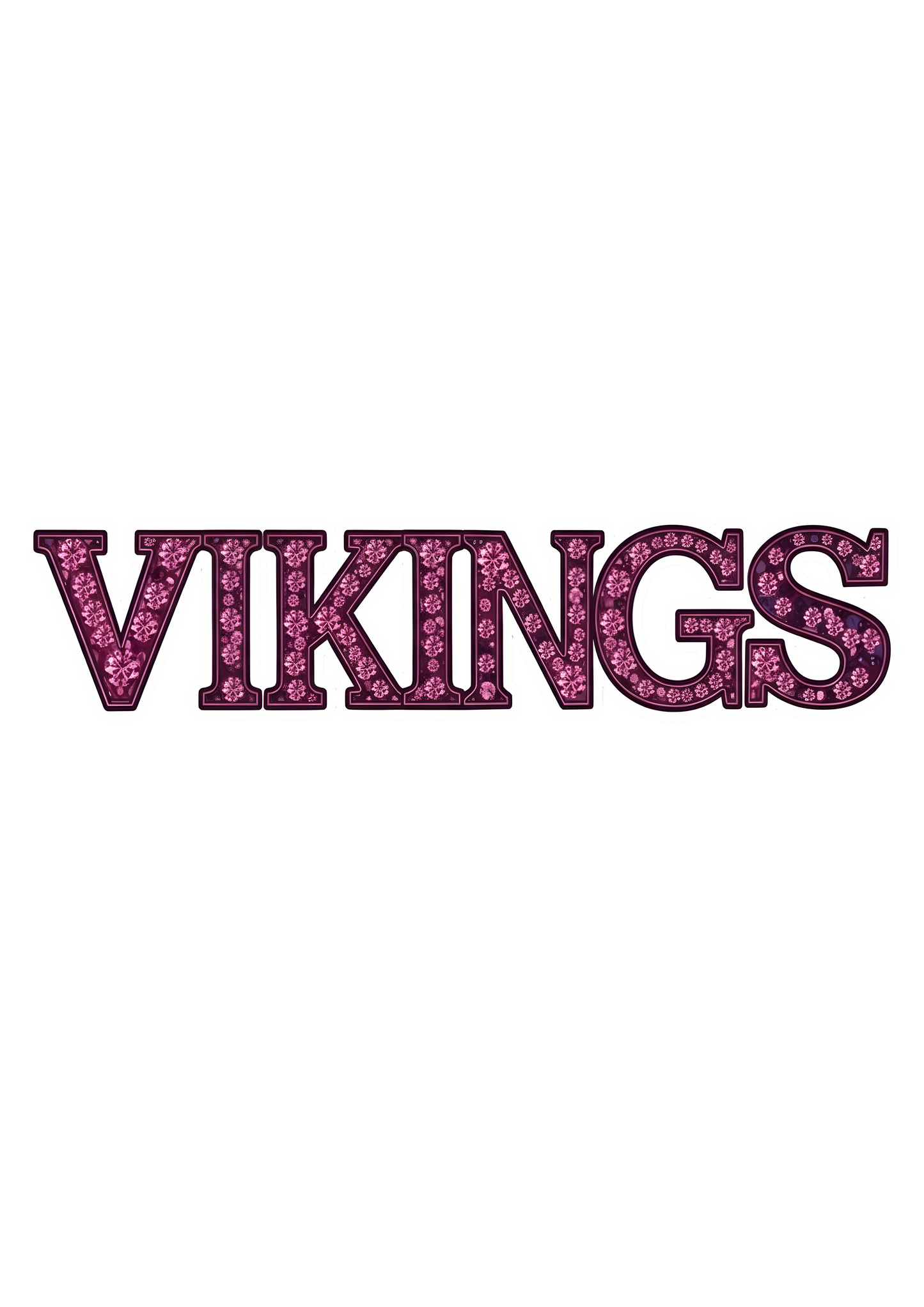DTF Transfer • Minnesota Football • Pink Out Rhinestones (GO) + Helmet & Football