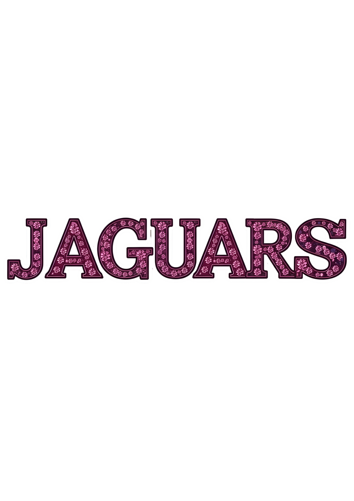 DTF Transfer • Jacksonville Football • Pink Out Rhinestones (GO) + Helmet & Football