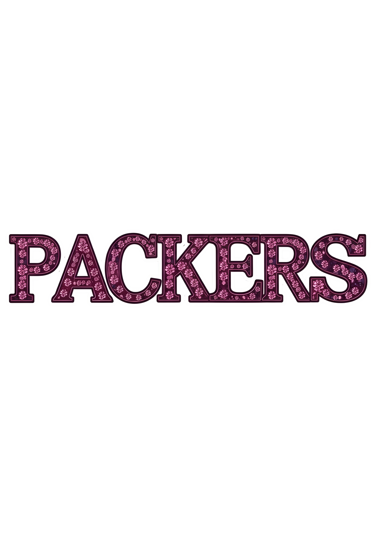 DTF Transfer • Green Bay Football • Pink Out Rhinestones (GO) + Helmet & Football