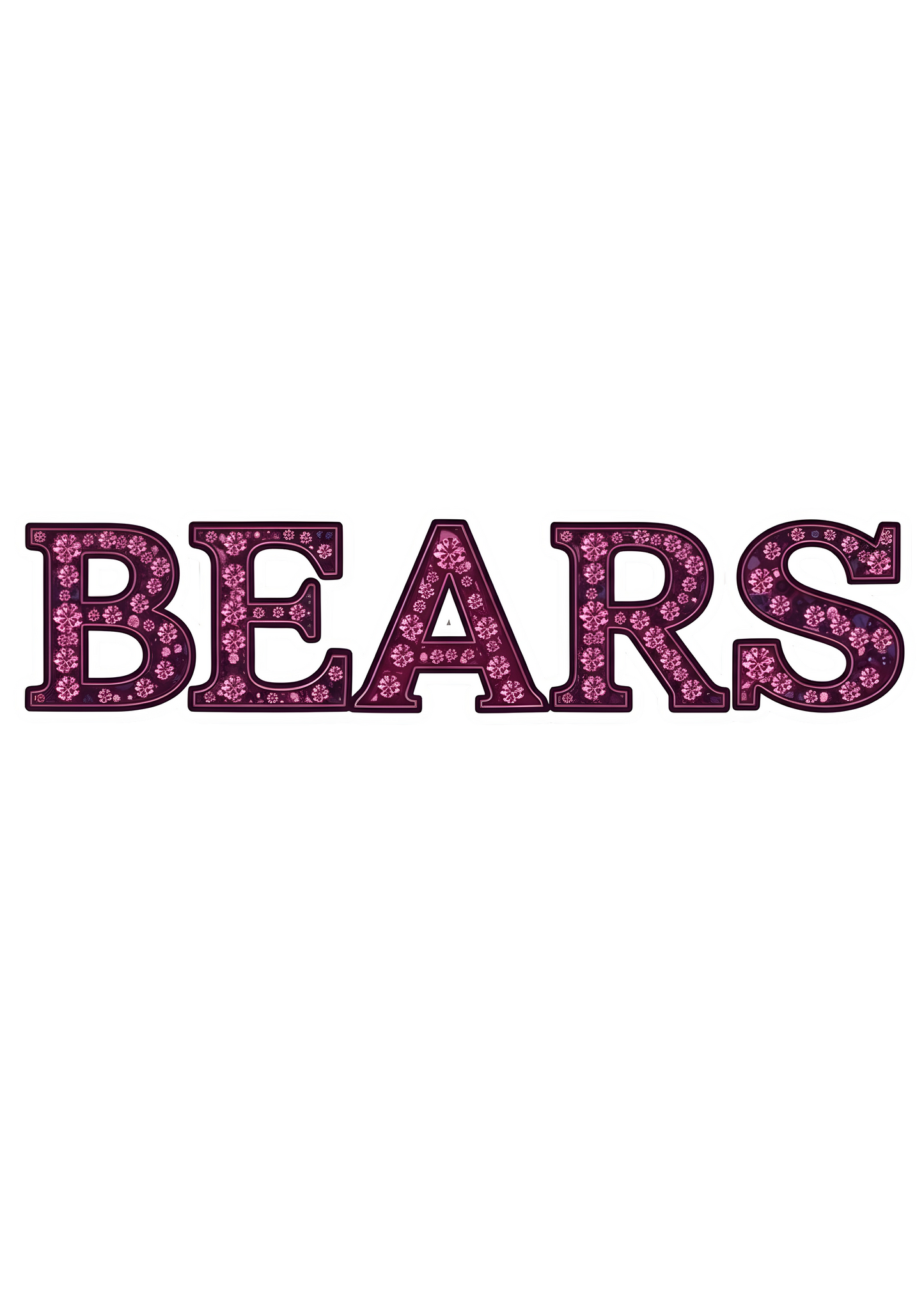 DTF Transfer • Chicago Football • Pink Out Rhinestones (GO) + Helmet & Football