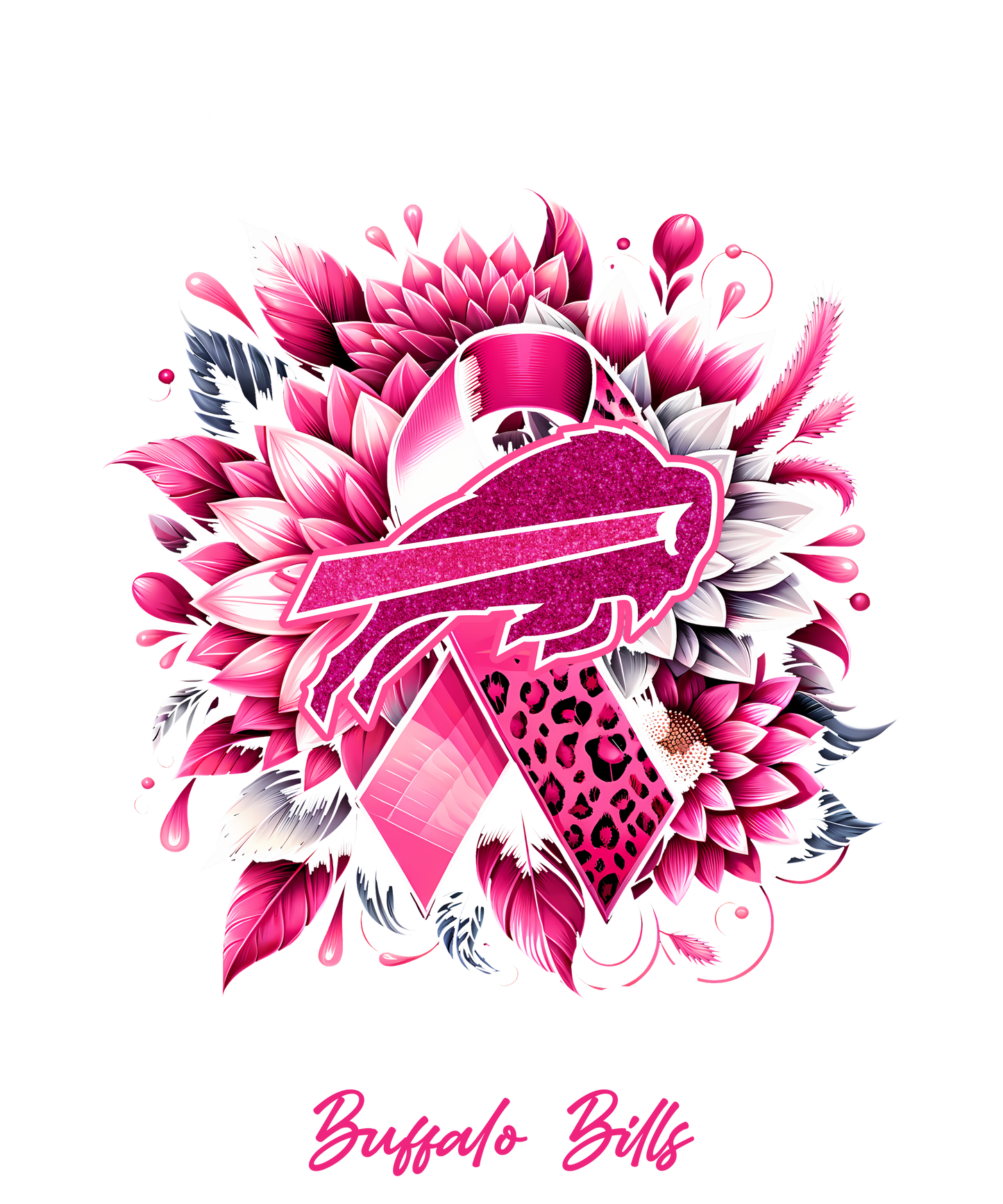 DTF Transfer • Buffalo Football • Together We Fight + Ribbon