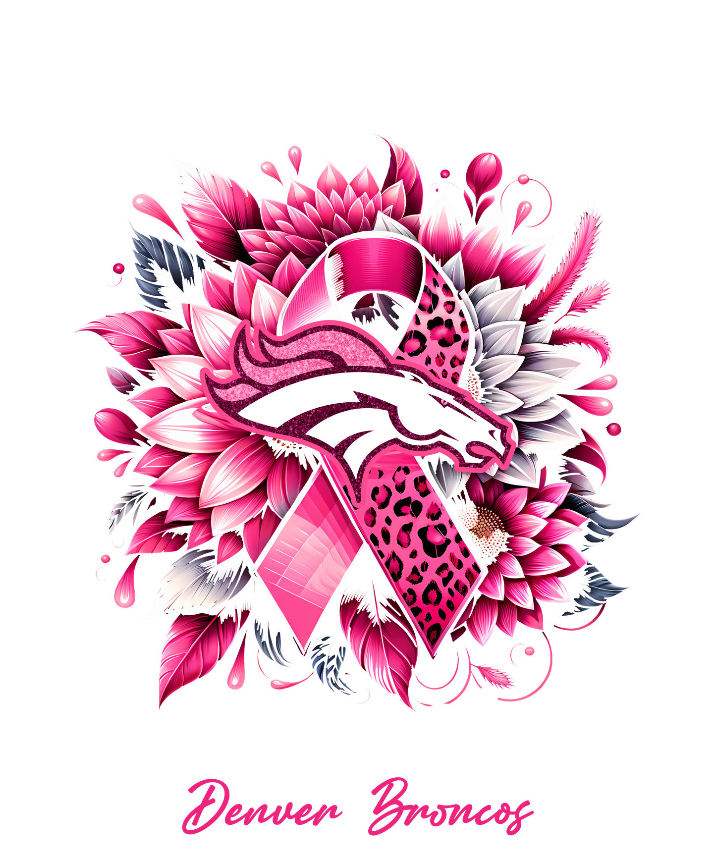 DTF Transfer • Denver Football • Together We Fight + Ribbon