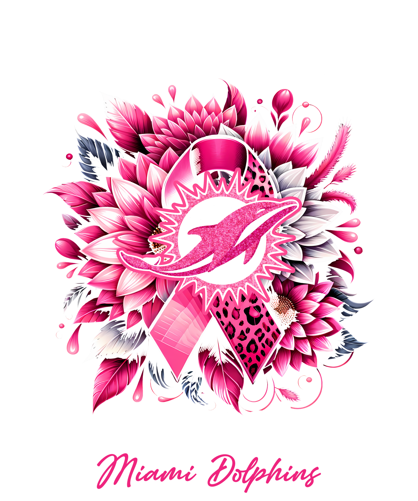 DTF Transfer • Miami Football • Together We Fight + Ribbon