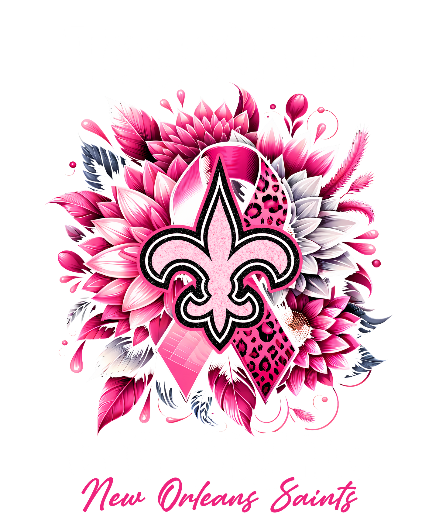DTF Transfer • New Orleans Football • Together We Fight + Ribbon