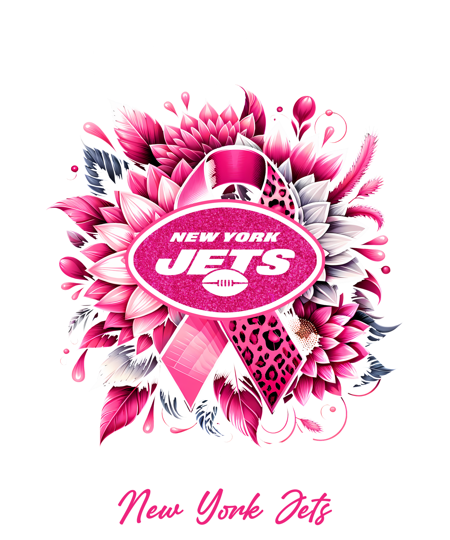 DTF Transfer • Jets Football • Together We Fight + Ribbon