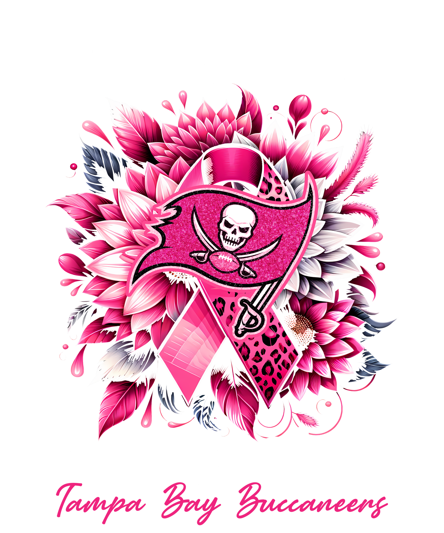 DTF Transfer • Tampa Bay Football • Together We Fight + Ribbon