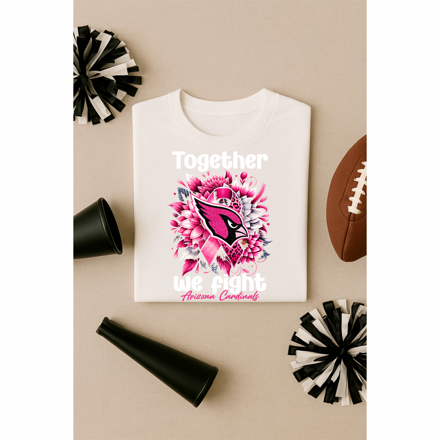 DTF Transfer • Arizona Football • Together We Fight + Ribbon