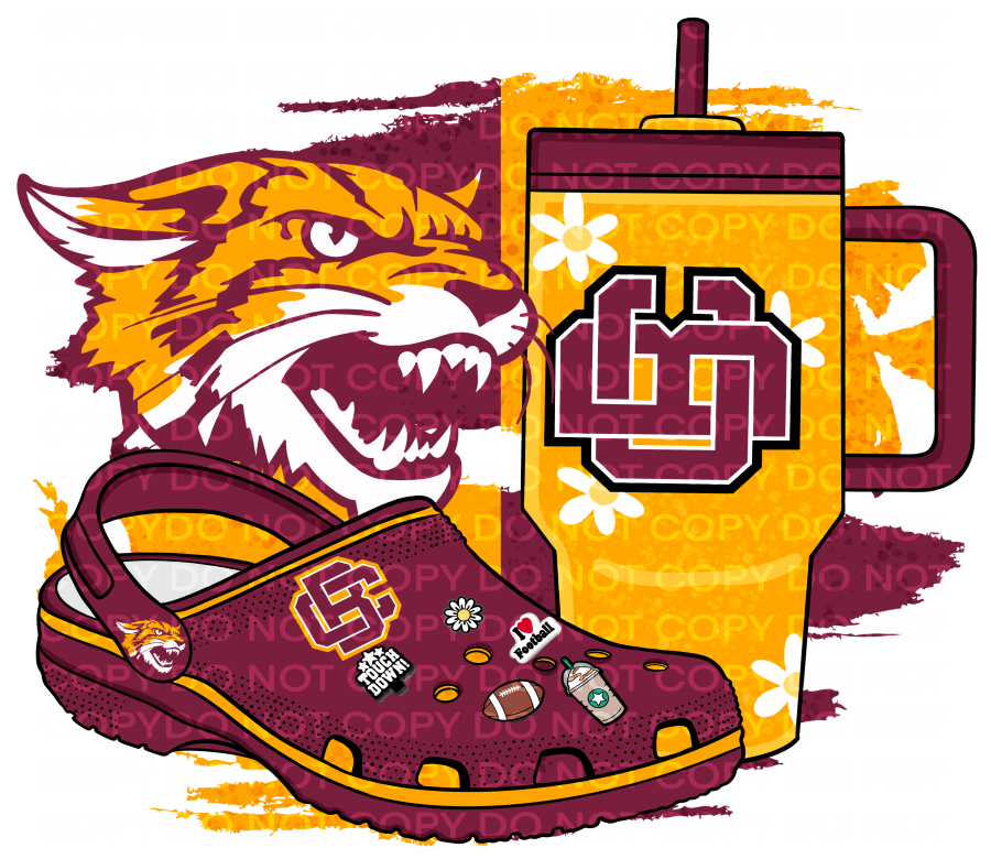 DTF Transfer • HBCU • Bethune Cookman • Stanley & Crocs