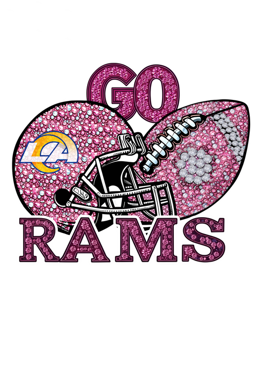 RTP • Football - Pink Out Rhinestones (GO)