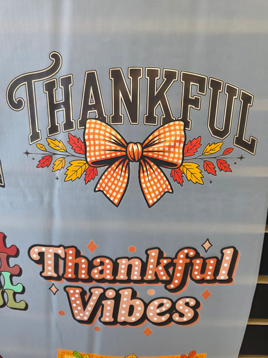 Gang Sheet • Pre Made DTF • Popular • Thanksgiving Thankful