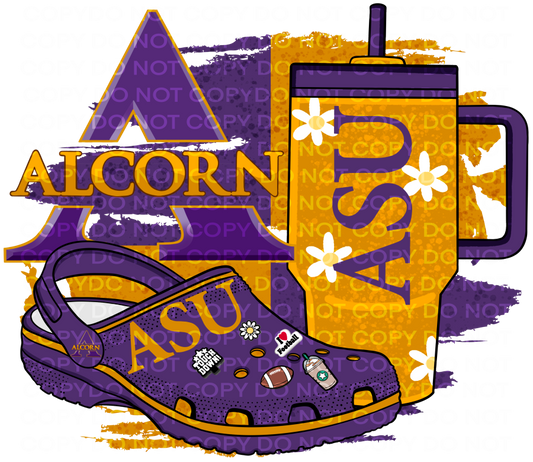 DTF Transfer • HBCU • Alcorn • Stanley & Crocs