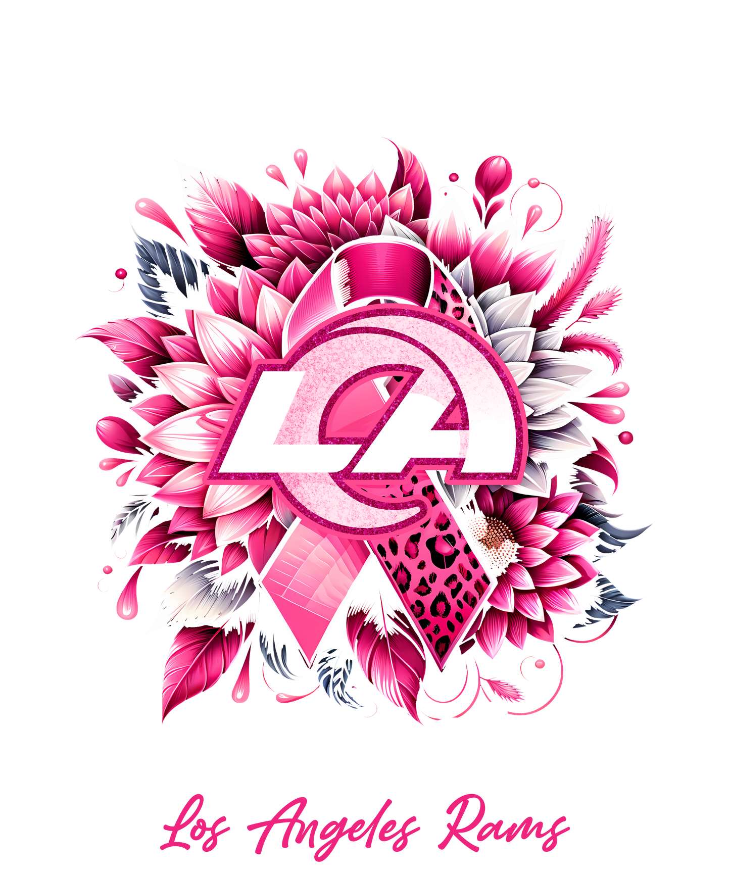 DTF Transfer • Rams Football • Together We Fight + Ribbon