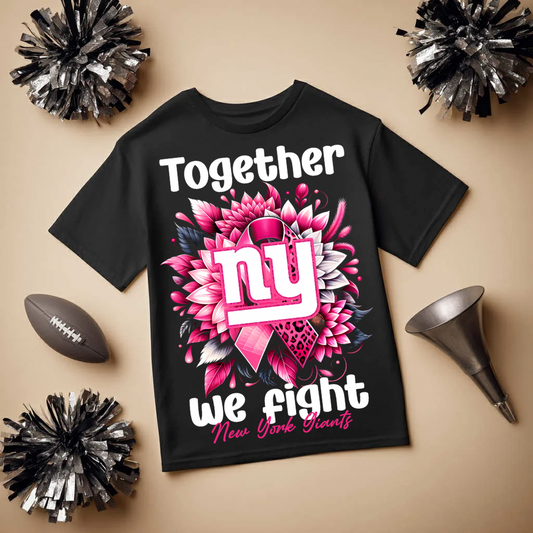 DTF Transfer • Giants Football • Together We Fight + Ribbon