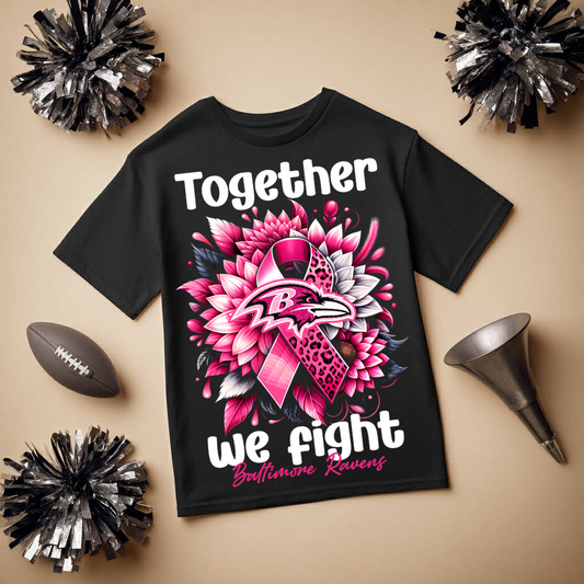 DTF Transfer • Baltimore Football • Together We Fight + Ribbon