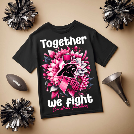 DTF Transfer • Carolina Football • Together We Fight + Ribbon